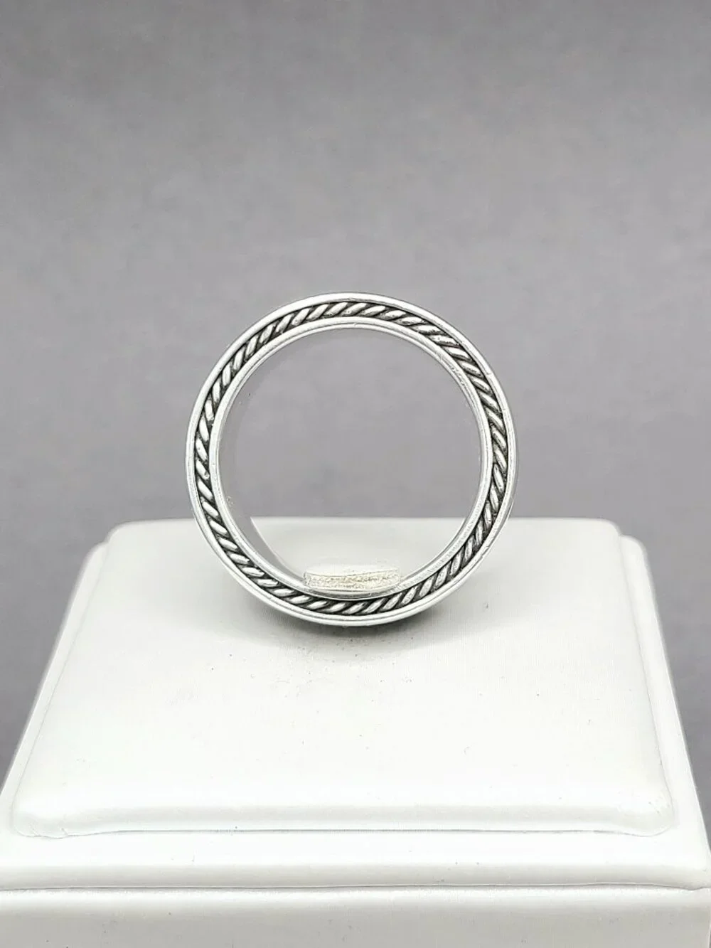 David Yurman Streamline Four Row Ring w/ Pavé Black Diamonds - Size 10 - RARE